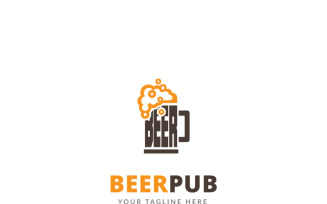 Beer Pub Logo Template