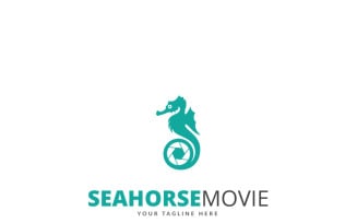 Seahorse Movie Logo Template