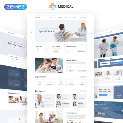 Tema Siti Web Responsive #69084 "Medical - Private Medical Center Multipage" #69084