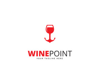 Wine Point Logo Template