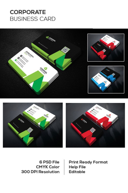 Kit Graphique #69173 Card Corporate Web Design - Logo template Preview