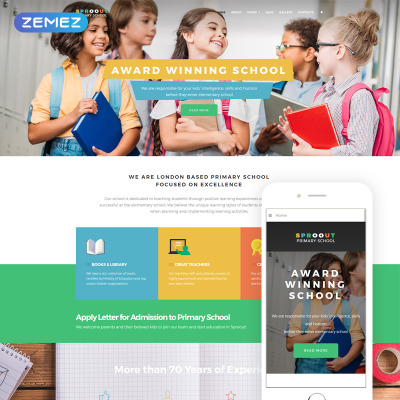 Template Joomla Flexível para Sites de Colégios e Universidades №69181 #69181