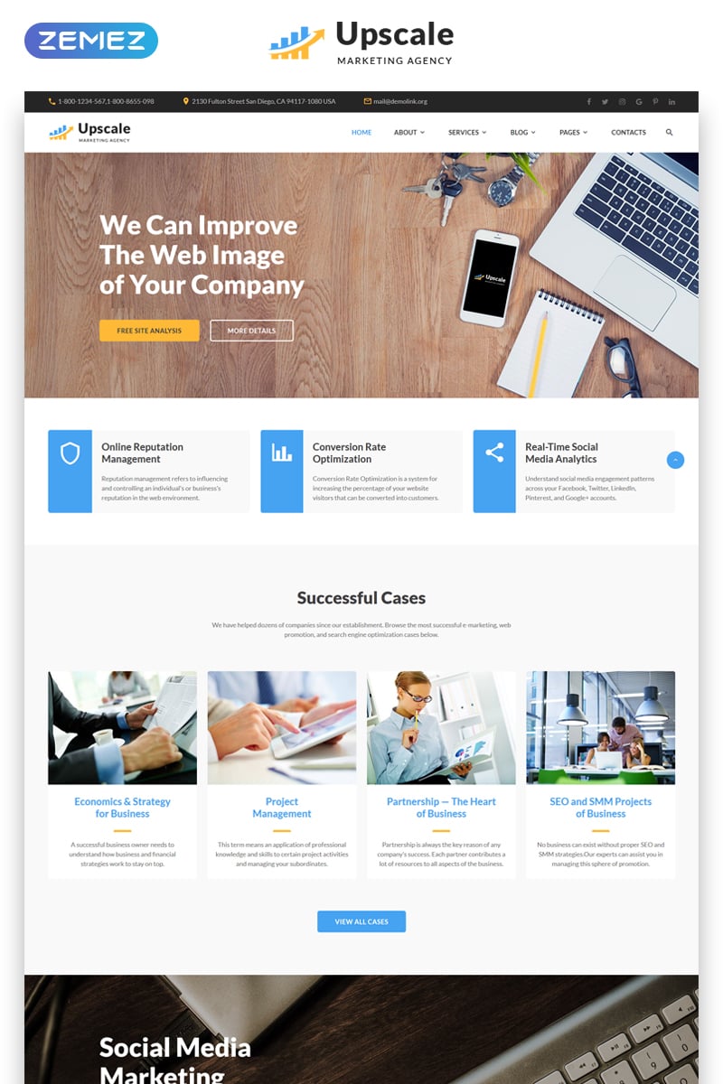 Marketing Multipage HTML Template