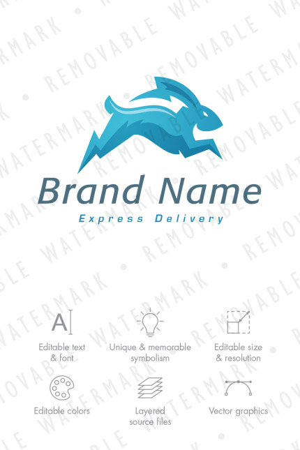 Template #69223 Fast Speed Webdesign Template - Logo template Preview