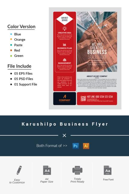 Template #69296 Corporate Liflet Webdesign Template - Logo template Preview