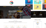 Creative Agency Responsive Landing Page Theme Small Screenshot Creative Agency Landing Page Template