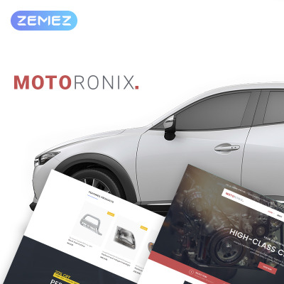 Motoronix - Elementor WooCommerce шаблон магазина автозапчастей #69253