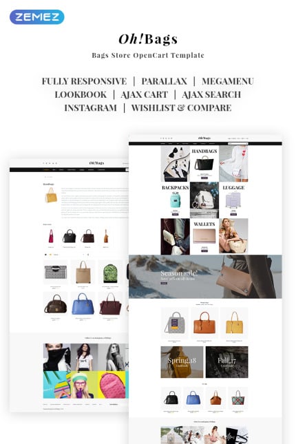Template #69316 Bags Fashion Webdesign Template - Logo template Preview