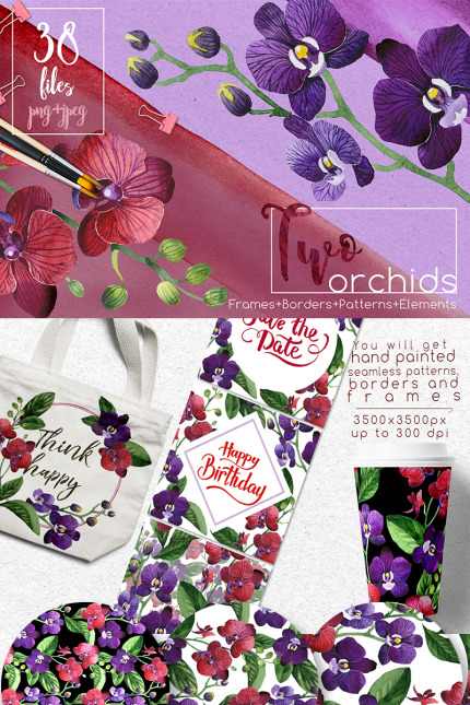 Template #69325 Illustration Orchid Webdesign Template - Logo template Preview