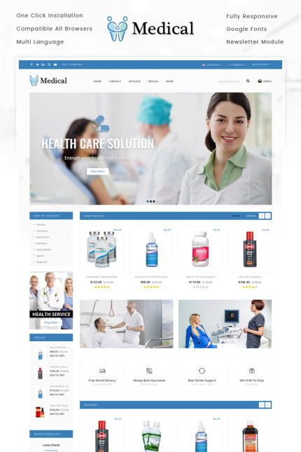Kit Graphique #69379 Mdecine Medicament Web Design - Logo template Preview