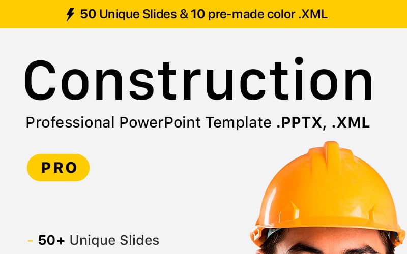 Construction Professional PowerPoint template PowerPoint Template