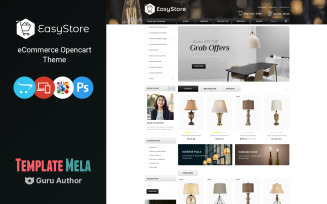 Easy - Modern lighting OpenCart Template