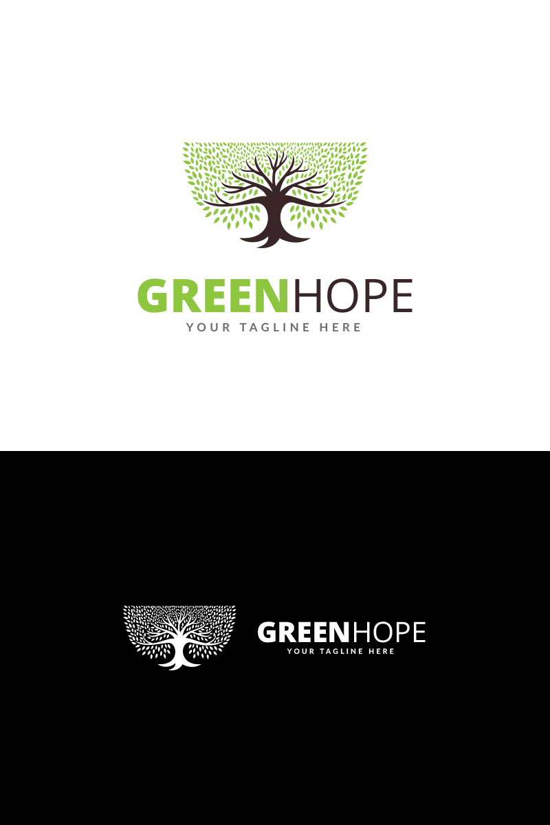 Green Hope Logo Template 69336
