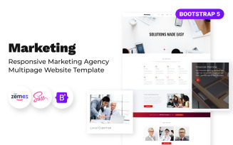 Marketing Agency - Responsive Marketing Agency Multipage Website Template