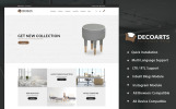 Decorats - Responsive Responsive OpenCart Theme Kleiner Screenshot OpenCart Vorlage namens "Decorats - Responsive"