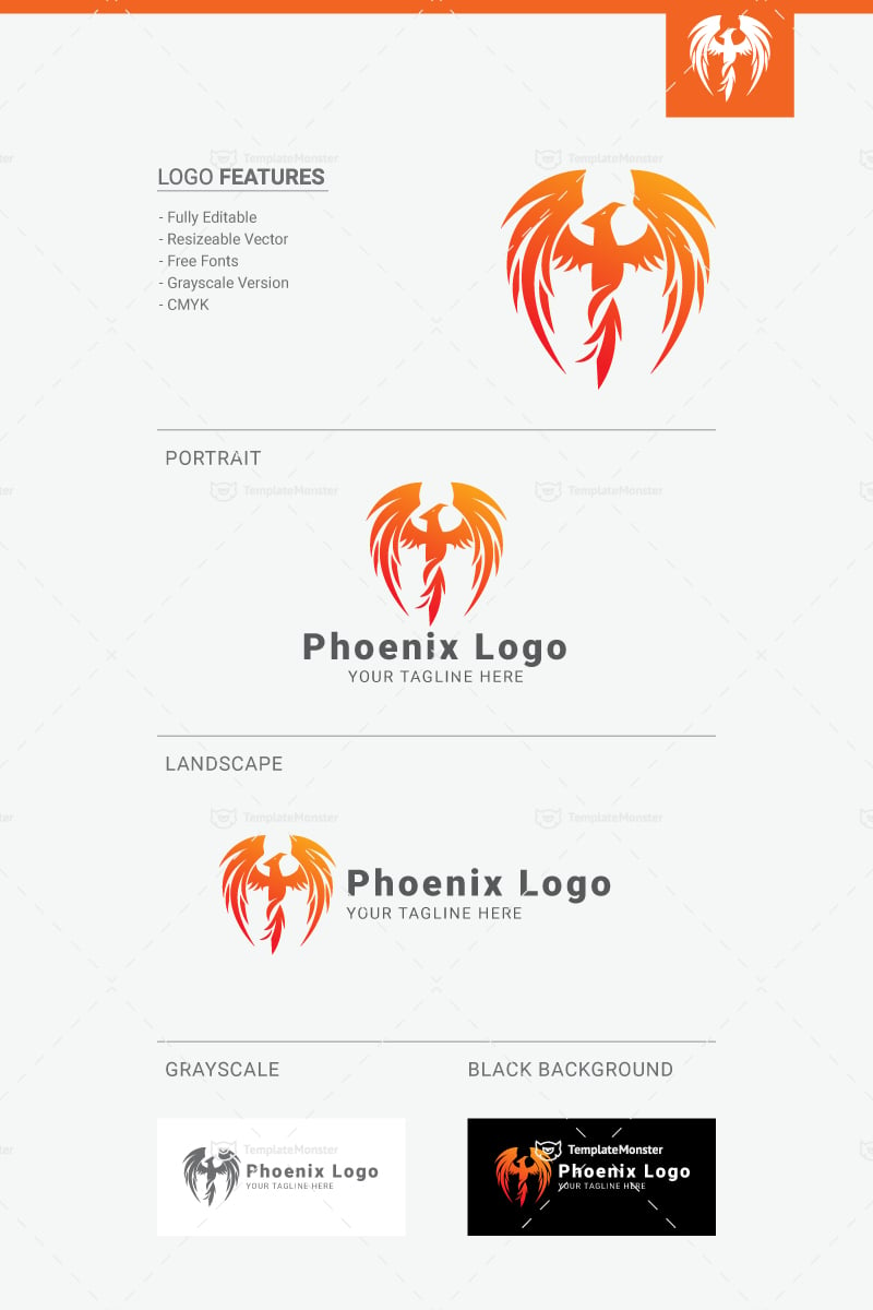 Phoenix Logo Template 69396