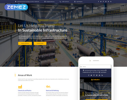 Industro - Industrial Company Joomla Template
