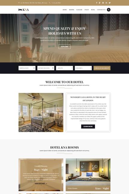 Template #69487 Bed-and-breakfast Booking Webdesign Template - Logo template Preview