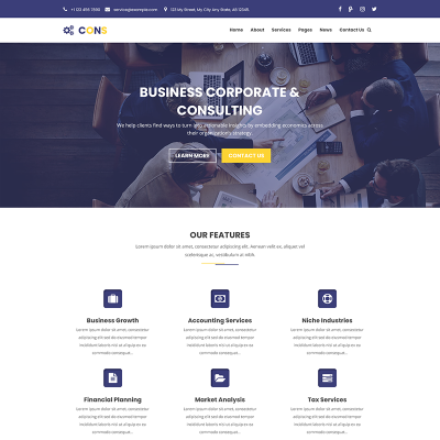 Consulting Templates | TemplateMonster