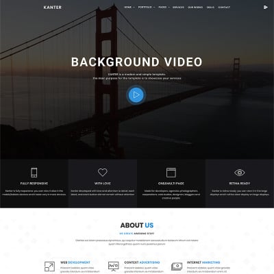 Kanter - Corporate&Portfolio&Agency WordPress Theme #69402
