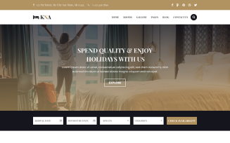 KNA - Hotel, Resort and Holiday PSD Template
