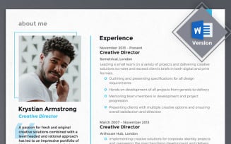 Krystian Armstrong - Creative Director Resume Template