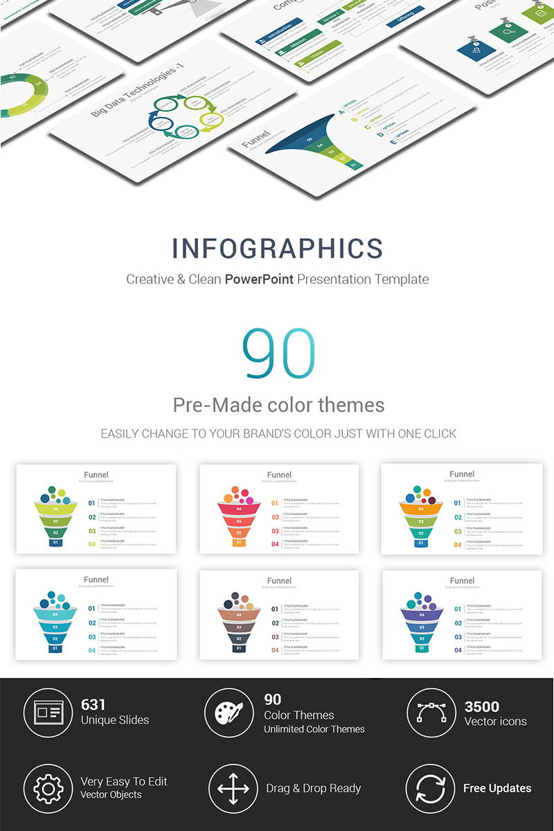 Luxusní PowerPoint šablona "Infographic" #69420