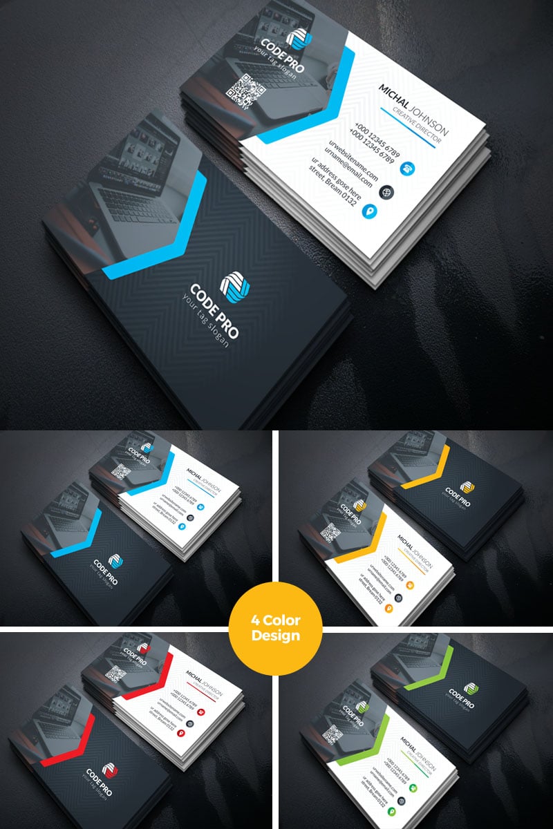 Prime Individual Cosmetic Business Card Corporate Identity Template - screenshot