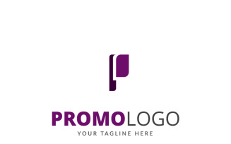 Promo P Letter Logo Template