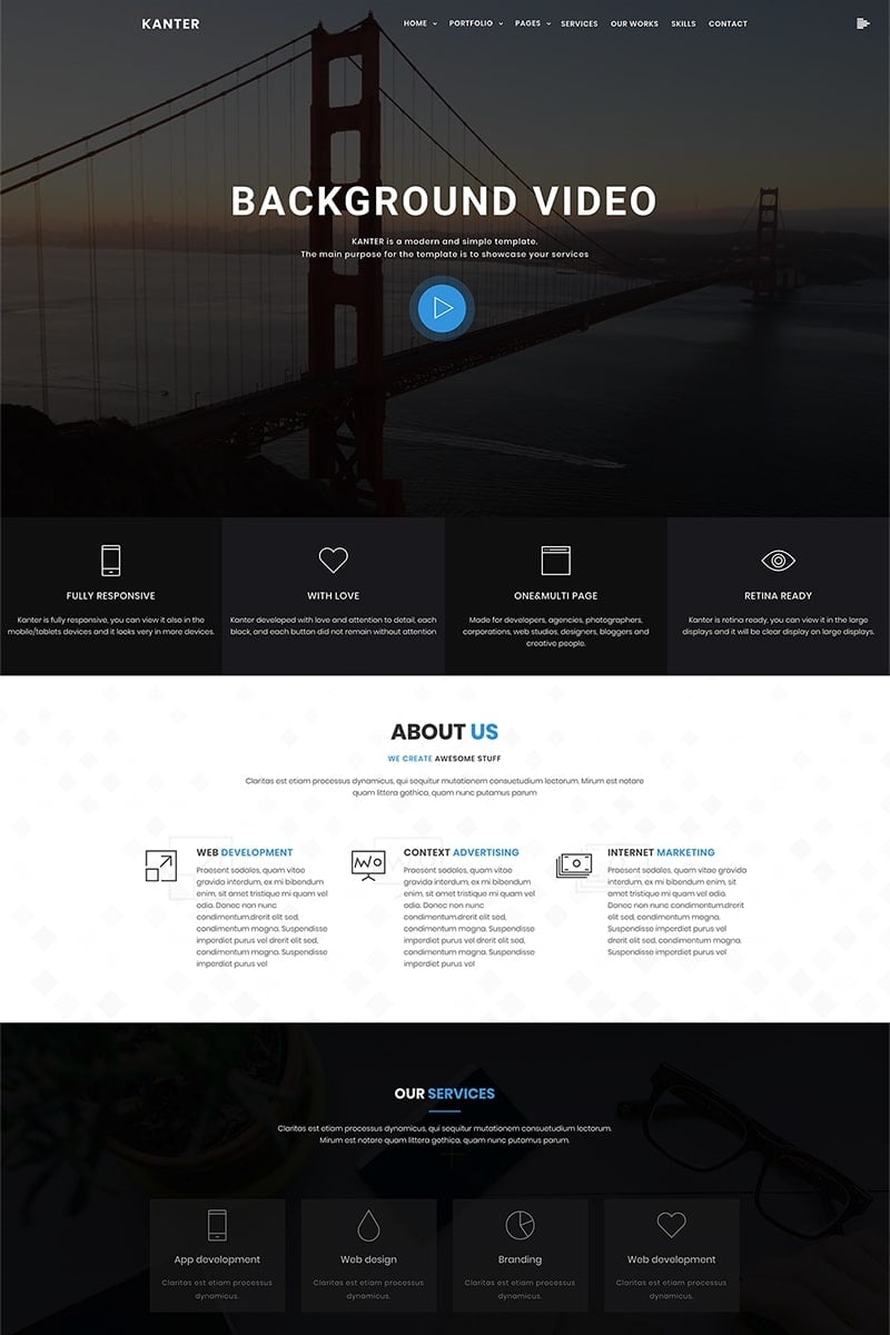 Tema De WordPress "Kanter - Corporate&Portfolio&Agency" #69402