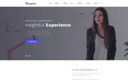 Management Company - Elegant Business Consulting Company Website Template