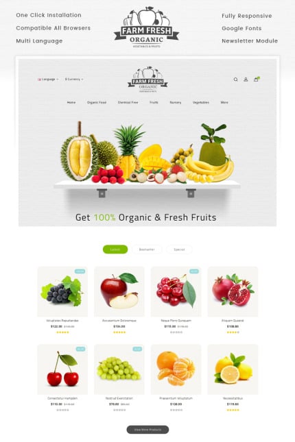 Template #69543 Grocery Food Webdesign Template - Logo template Preview