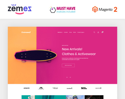ExtremeZ - Extreme Sports Magento Theme
