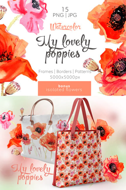 Template #69590 Poppy Illustration Webdesign Template - Logo template Preview