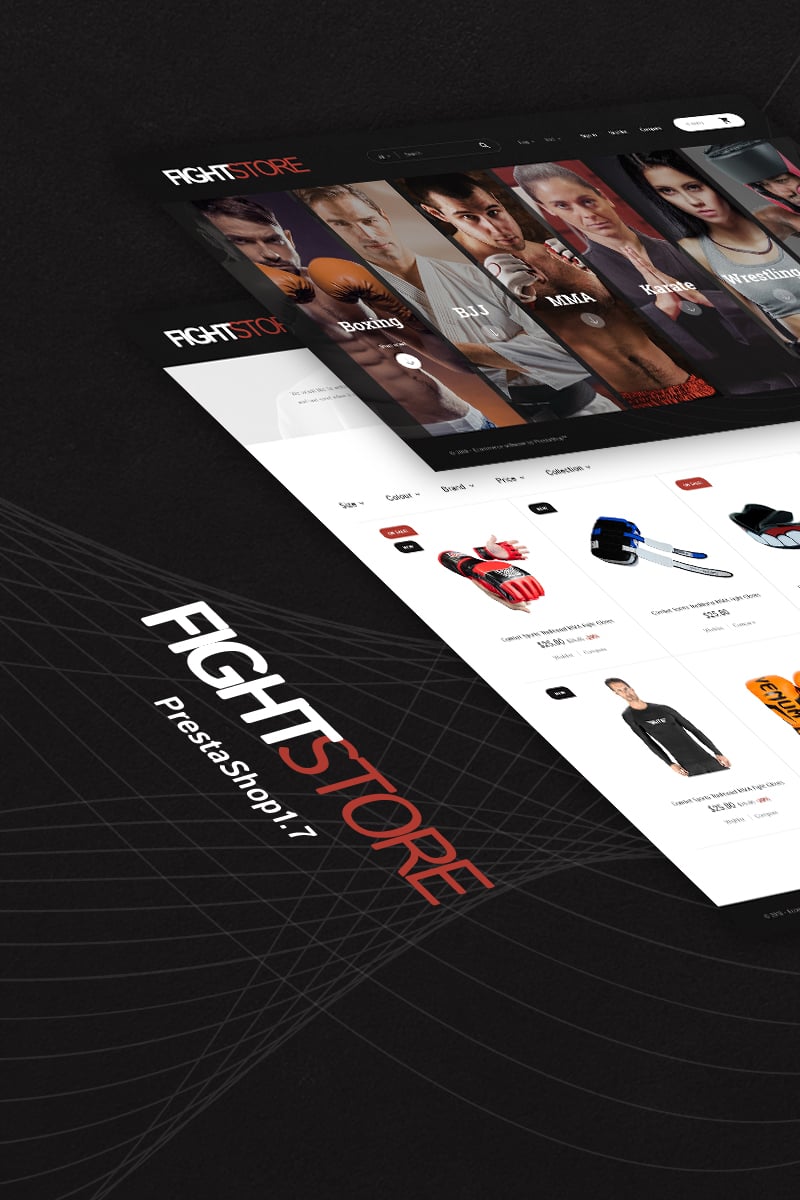 Fight Store - Sports Equipment PrestaShop Theme Fight Store - Sports Equipment PrestaShop Theme