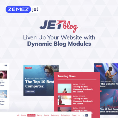 Плагин WordPress "JetBlog - Модули блогов для Elementor" #69506
