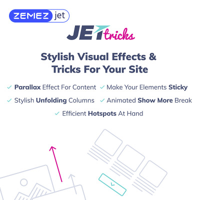Плагин WordPress "JetTricks — Elementor плагин для визуальных эффектов" #69529