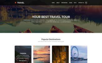 TRAVEL - Tours and Travel PSD Template
