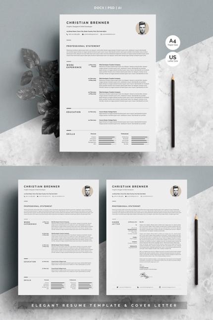 Template #69608 Cv Template Webdesign Template - Logo template Preview