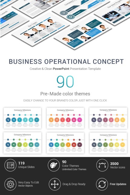 Template #69633 Powerpoint Keynote Webdesign Template - Logo template Preview