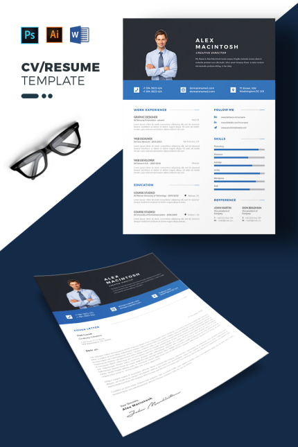 Template #69695 Cv Professional Webdesign Template - Logo template Preview