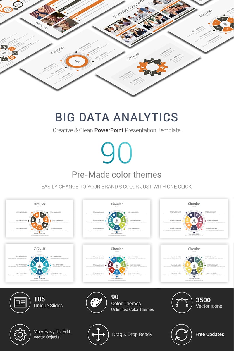 Big Data Analytics Presentations PowerPoint Template #69689