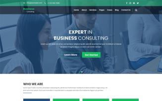 Business Consulting - Finance, Business & Consulting PSD Template