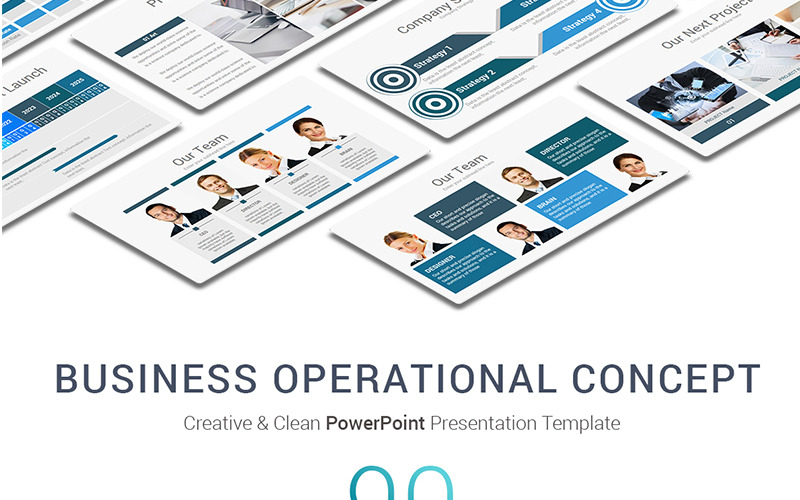 Business Operational Concept PowerPoint template PowerPoint Template