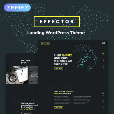 Effector- Landing Page WordPress Theme Effector- Landing Page WordPress Theme