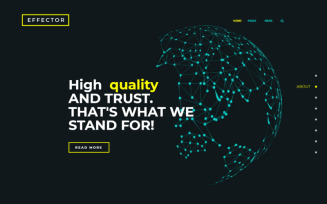 Effector- Landing Page WordPress Elementor Theme