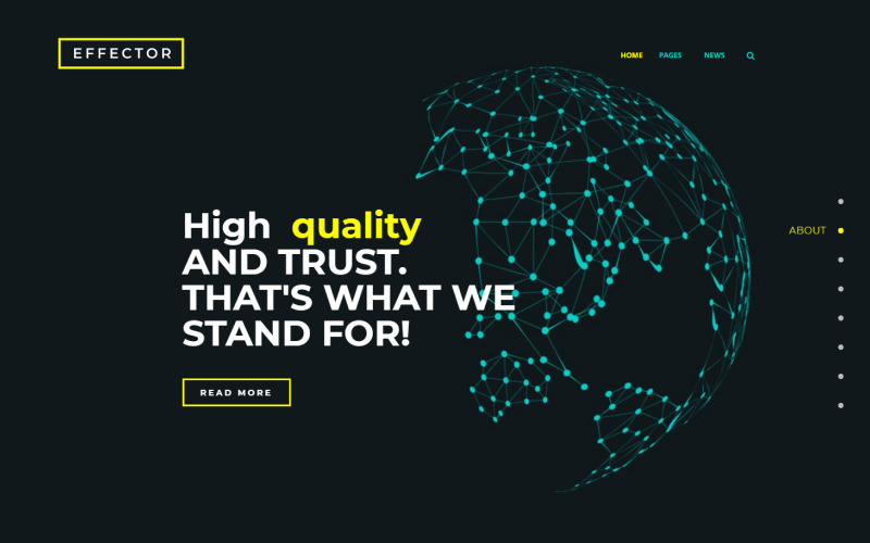 Effector- Landing Page WordPress Elementor Theme WordPress Theme