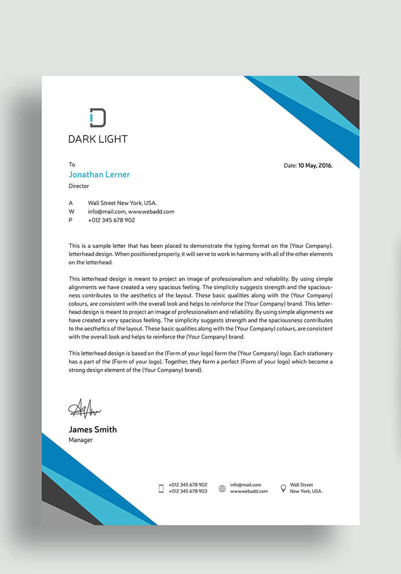 Elegant Letterhead Corporate Identity Template 69617