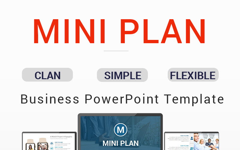 Mini Plan Presentation PowerPoint template PowerPoint Template