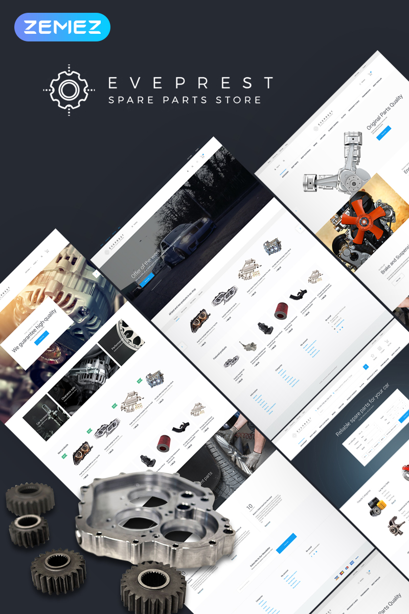 Tema De PrestaShop "Eveprest - Repuestos 1.7" #69692